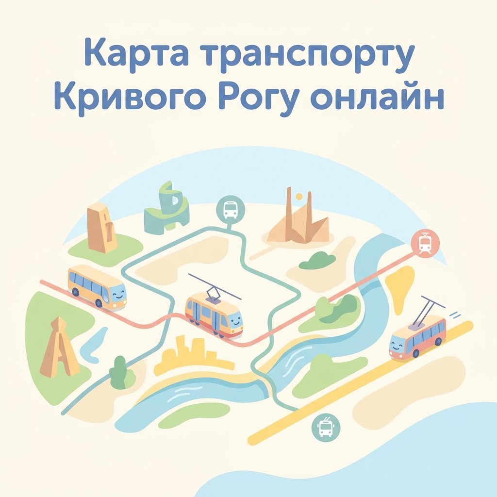 Карта транспорту Кривого Рогу онлайн