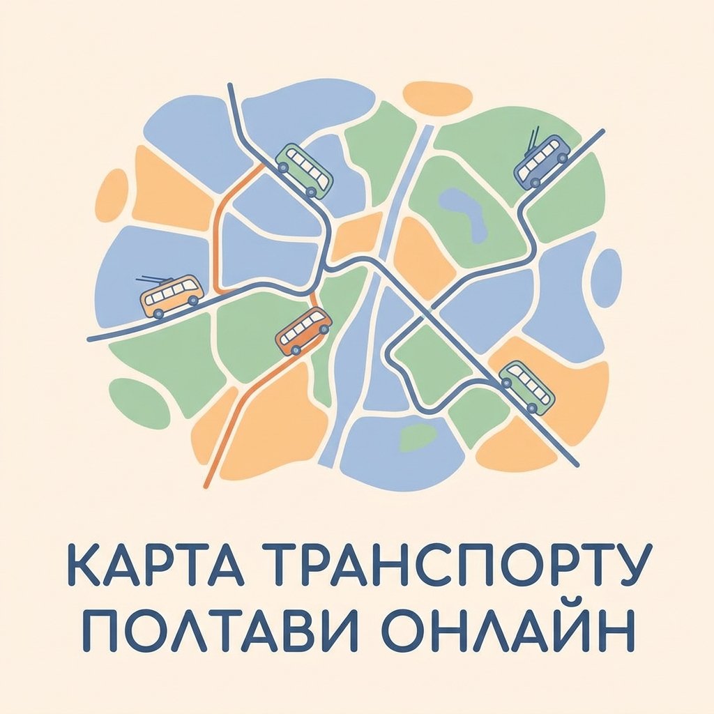 Карта транспорту Полтави онлайн
