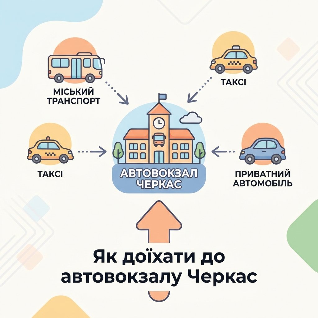 Як доїхати до автовокзалу Черкас