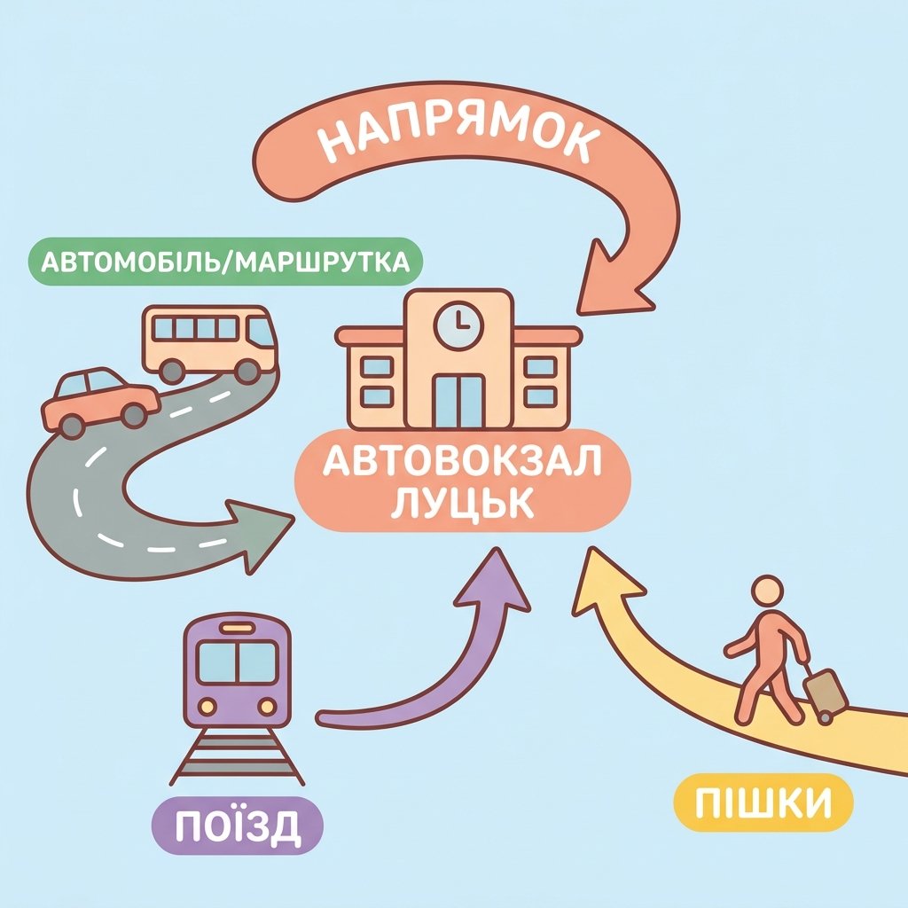 Як доїхати до автовокзалу Луцька