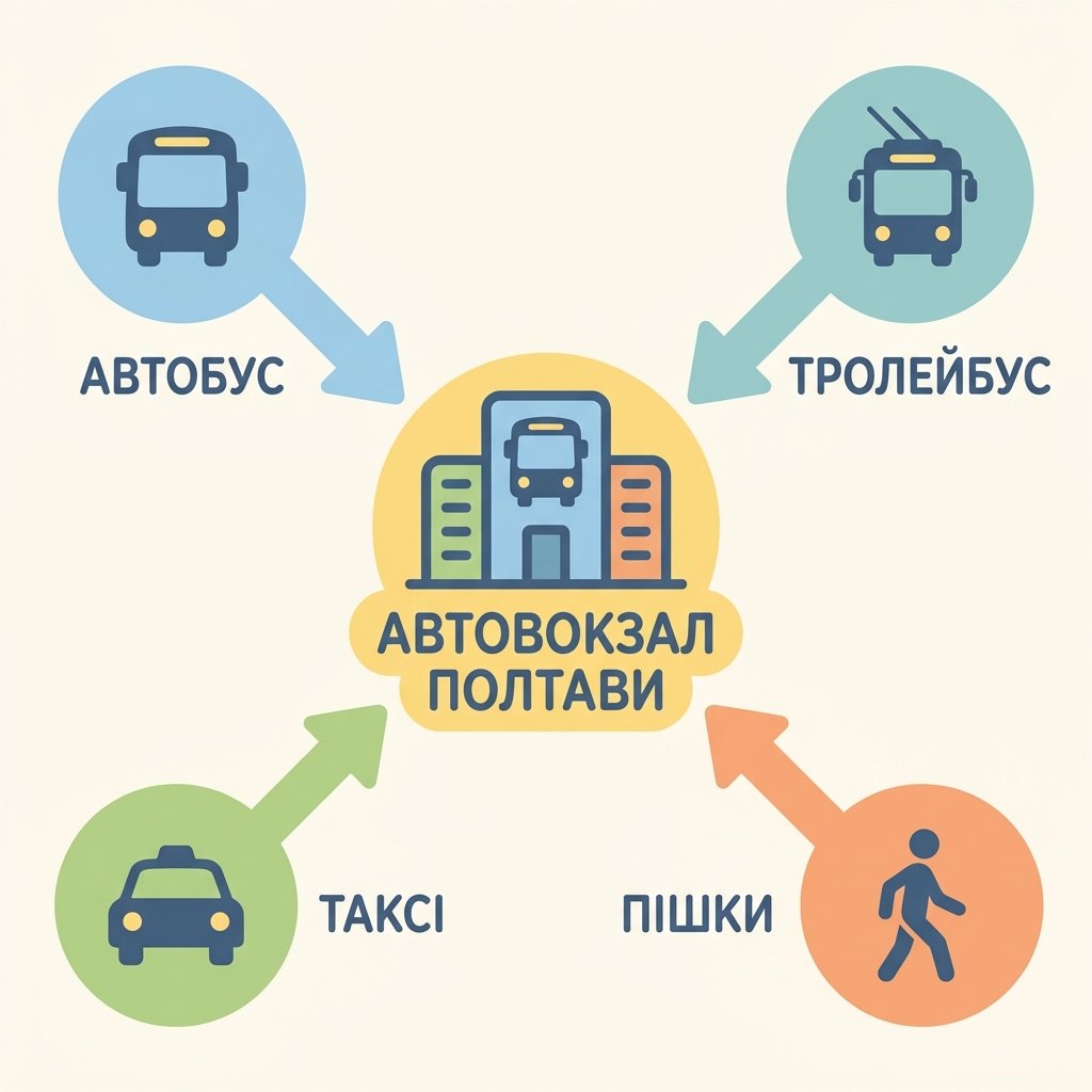 Як доїхати до автовокзалу Полтави