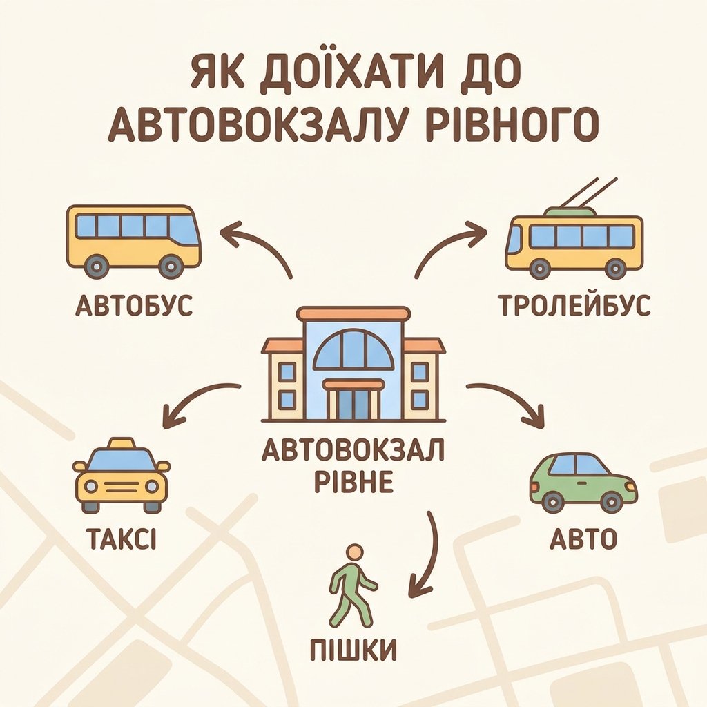 Як доїхати до автовокзалу Рівного