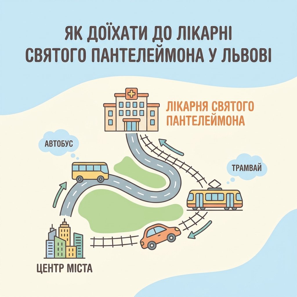 Як доїхати до лікарні Святого Пантелеймона у Львові