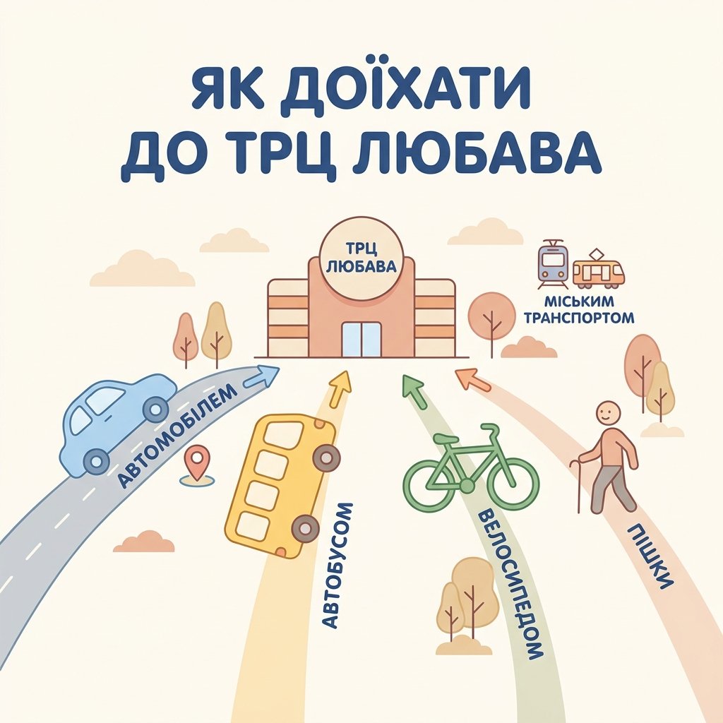 Як доїхати до ТРЦ Любава