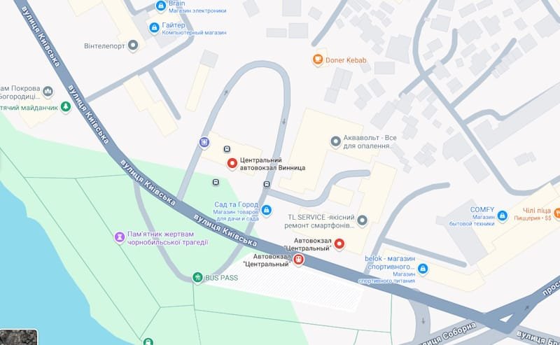 Як доїхати до Центрального автовокзалу Вінниці