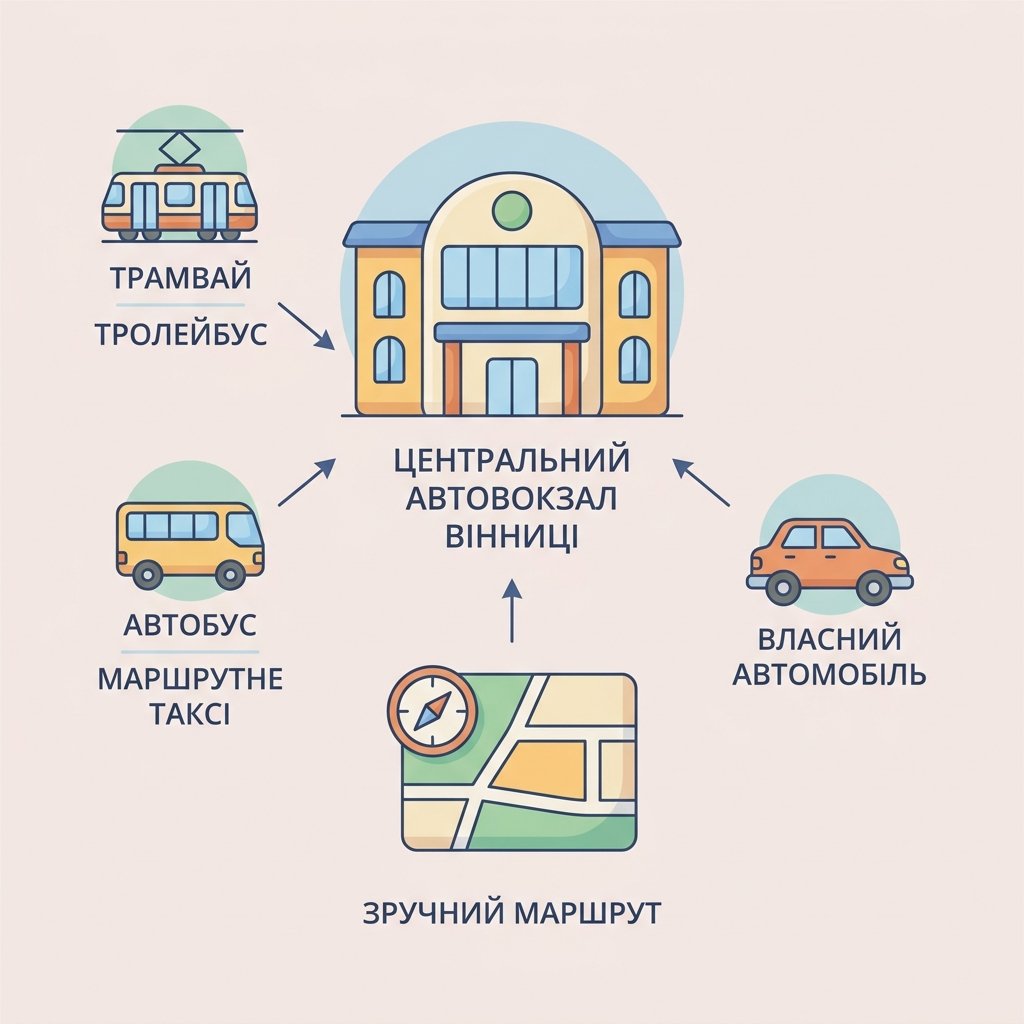 Як доїхати до Центрального автовокзалу Вінниці