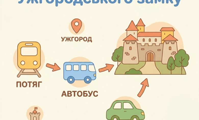 Як доїхати до Ужгородського замку