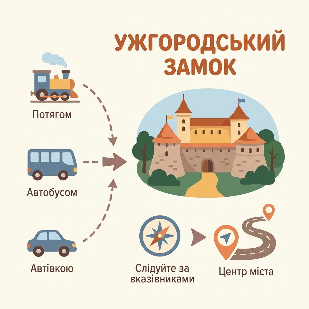 Як доїхати до Ужгородського замку