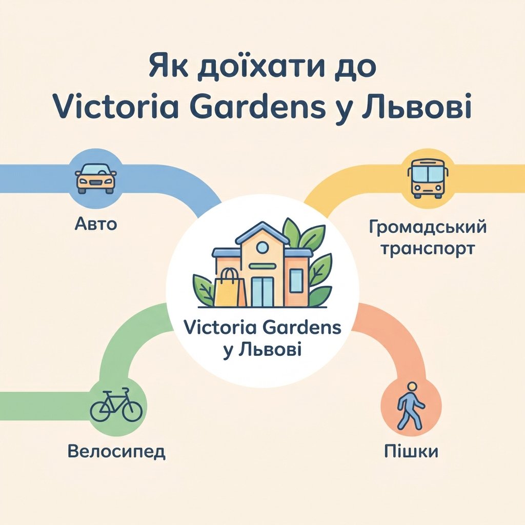 Як доїхати до Victoria Gardens у Львові