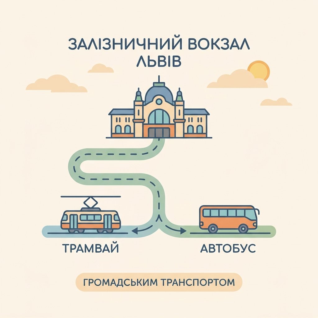 Як доїхати до залізничного вокзалу Львова громадським транспортом