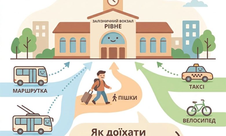 Як доїхати до залізничного вокзалу Рівного
