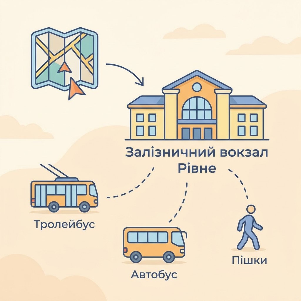 Як доїхати до залізничного вокзалу Рівного