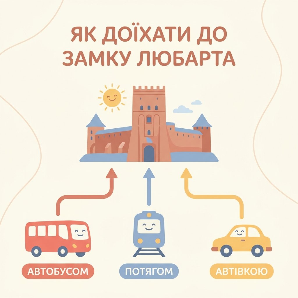 Як доїхати до замку Любарта